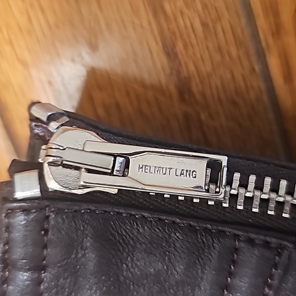 Helmut Lang slit leather pants size 12 wine/oxblood NWOT - Picture 13 of 16